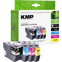 KMP Inktcartridge vervangt Brother LC-3219XLBK, LC-3219XLC, LC-3219XLM, LC-3219XLY Compatibel Combipack Zwart, Cyaan, Magenta, Geel B58VX 1537,4005