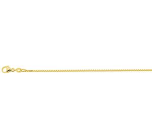 Ketting Venetiaans zilver goudkleurig 1,1 mm 41 + 4 cm