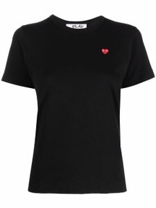 Comme Des Garçons Play t-shirt à patch logo - Noir