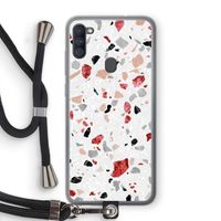 Terrazzo N°12: Samsung Galaxy A11 Transparant Hoesje met koord