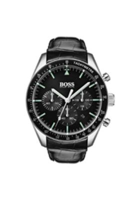 Horlogeband Hugo Boss HB1513625 / HB-330-1-27-3093 / HB650603093 Leder Zwart