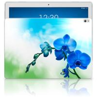 Lenovo Tab P10 | Siliconen hoesje | Orchidee Blauw - Cadeau voor je Moeder