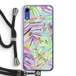 Tropical Palms Blue: Honor Play 8A Transparant Hoesje met koord