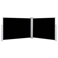 vidaXL Windscherm uittrekbaar 100x1000 cm zwart - thumbnail