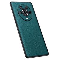 Honor Magic4 Hybrid Case met leercoating - Groen