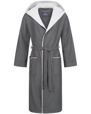 Morgenstern Morgenstern Ron Heren Badjas marine/grau M