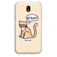 Miauw: Samsung Galaxy J7 (2017) Transparant Hoesje