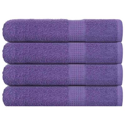 VidaXL Saunahanddoeken 4 st 80x200 cm 360 g/m² 100% katoen paars