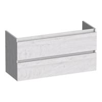 Brauer Joy - Onderkast Ondiep - 100 cm - met 2 Softclose Lades Greeploos en 1 Sifon Uitsparing - Forest Seashell