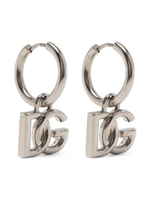 Dolce & Gabbana boucles d'oreilles à logo DG - Argent