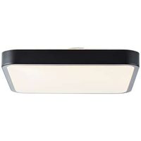 Brilliant plafondlamp Slimline - vierkant - LED - zwart - 38 cm - Leen Bakker - thumbnail
