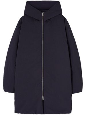 Jil Sander veste matelassée à capuche - Bleu