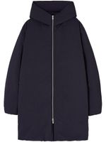 Jil Sander veste matelassée à capuche - Bleu - thumbnail