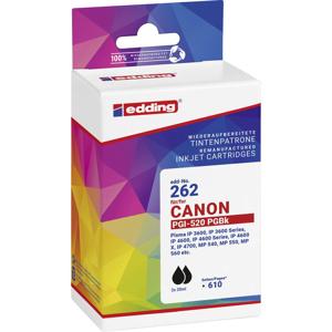 Edding Inktcartridge vervangt Canon 2x PGI-520BK Compatibel 2-pack Zwart EDD-262 18-262-01