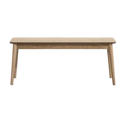 Leen Bakker - Halbankje Fenna - Naturel - 110x32x45 Cm - Hout - Beige