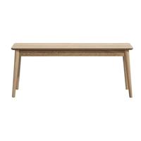 Leen Bakker - Halbankje Fenna - Naturel - 110x32x45 Cm - Hout - Beige