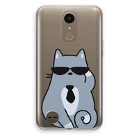Cool cat: LG K10 (2017) Transparant Hoesje Cool cat: LG K10 (2017) Transparant Hoesje