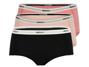 MEXX 3 dames hipsters (L, zwart/lichtroze/roze)