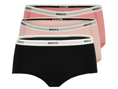 MEXX 3 dames hipsters (L, zwart/lichtroze/roze)