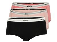 MEXX 3 dames hipsters (L, zwart/lichtroze/roze)