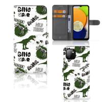 Telefoonhoesje | Met pasjeshouder | voor Samsung Galaxy A03 Dinosaurus