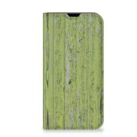iPhone 13 Mini Book | Wallet Case | Green Wood