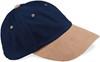 Beechfield CB57 Low Profile Heavy Brushed Cotton Cap - French Navy/Taupe - One Size