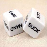 2 stuks Funny Sex Dice humor Party gokken spelletjes voor volwassenen Sex Toys balk (wit)