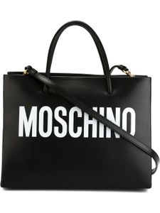 Moschino sac à main à logo - Noir