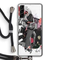 Dissimulation du réel: Samsung Galaxy S21 Plus Transparant Hoesje met koord