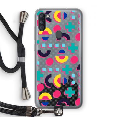 8-bit N°2: Samsung Galaxy A11 Transparant Hoesje met koord