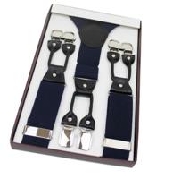 Banned Rockabilly Bretels Donkerblauw