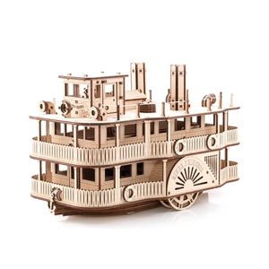 Eco Wood Art 3D Houten Puzzel Paddle River Princess Stemaer