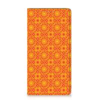 Samsung Galaxy A51 Hoesje met Magneet Batik Oranje - thumbnail