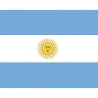 20x Vlag Argentinie stickers 10 cm