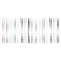 Vaessen Creative • bind easy metalen bindruggen 16mm 2:1 regenboog mix 16st.