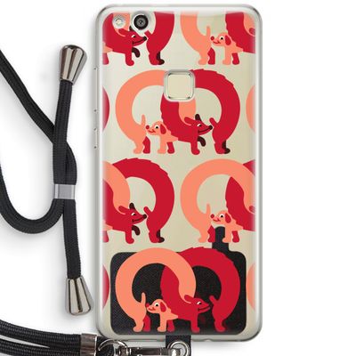 Dogs: Huawei Ascend P10 Lite Transparant Hoesje met koord