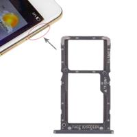 SIM-kaarthouder + SIM-kaarthouder / Micro SD-kaart lade voor Xiaomi Pocophone F1 (zwart)