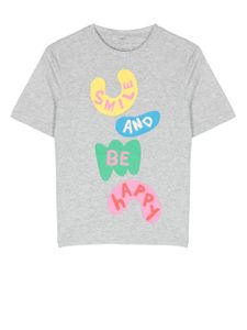 Stella McCartney Kids t-shirt en coton à imprimé graphique - Gris