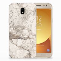 Samsung Galaxy J5 2017 TPU Siliconen Hoesje Marmer Beige - thumbnail