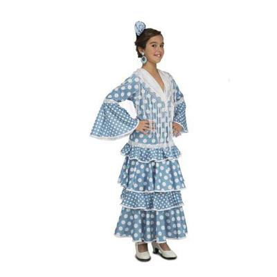 Kostuums voor Kinderen My Other Me Guadalquivir Blauw Flamenco danser - Maat: 3-4 Jaar - Maat: 3-4 Jaar