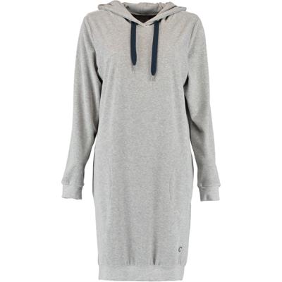 Cawö Cawö Dames Lange Hoodie 820 - Grau-blau XL