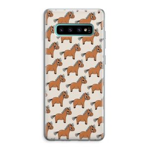 Pony: Samsung Galaxy S10 Plus Transparant Hoesje
