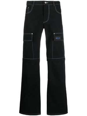 MISBHV x UFO361 pantalon droit à poches cargo - Noir