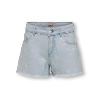 Kids ONLY zomer jeans short meisjes - licht blauw denim - Kogrobyn - thumbnail