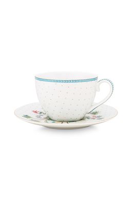 Pip Studio Kop & Schotel Jolie Stippen Goud Blauw