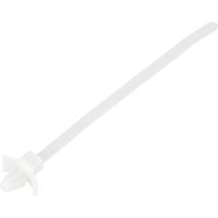 TRU COMPONENTS TC-13030684 TC-WM-130-4.8-N Kabelbinder 130 mm 4.8 mm Natuur Met vleugelsluiting, Chemische bestandigheid 100 stuk(s)