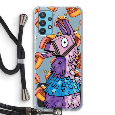 Loot Burger: Samsung Galaxy A32 4G Transparant Hoesje met koord