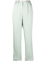 Forte Forte pantalon court à motif pied-de-poule - Vert