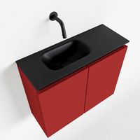Toiletmeubel Mondiaz Ture | 60 cm | Meubelkleur Fire | Eden wastafel Urban Links | Zonder kraangat Toiletmeubel Mondiaz Ture | 60 cm | Meubelkleur Fire | Eden wastafel Urban Links | Zonder kraangat